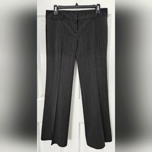NEW YORK & CO FLARE LEG PANTS SZ 6 PETITE GRAY